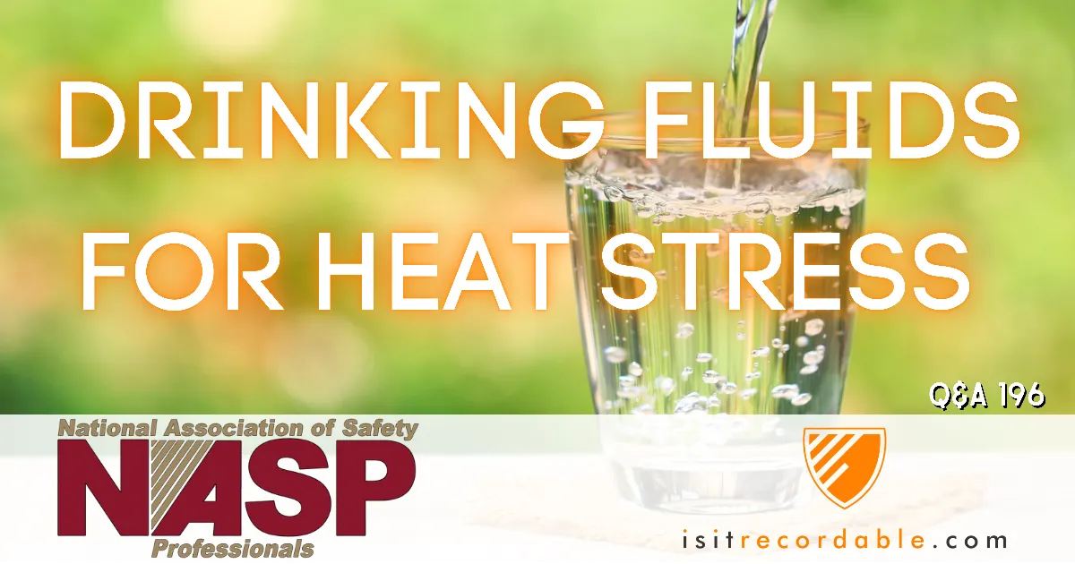 Illustration for the scenario: Drinking Fluids for Heat Stress