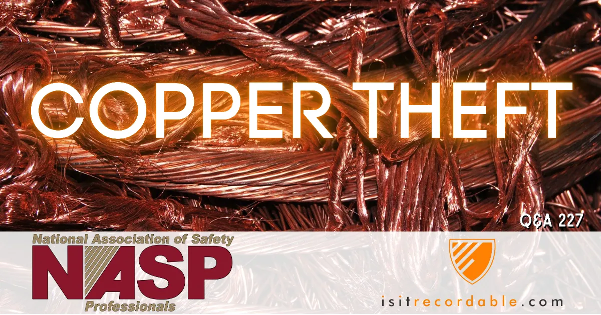Illustration for the scenario: Copper Theft
