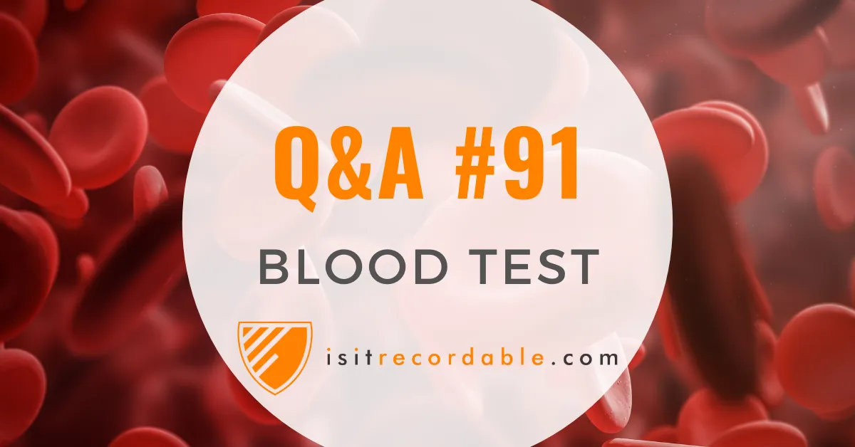 Illustration for the scenario: Blood Test