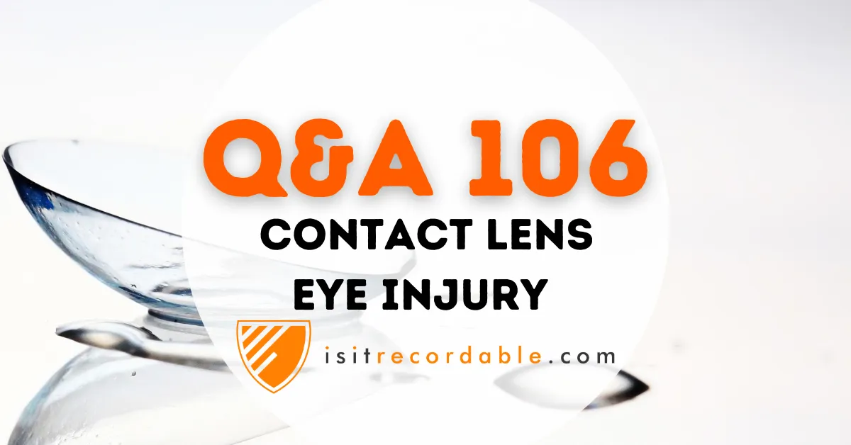 Illustration for the scenario: Contact Lens Eye Injury