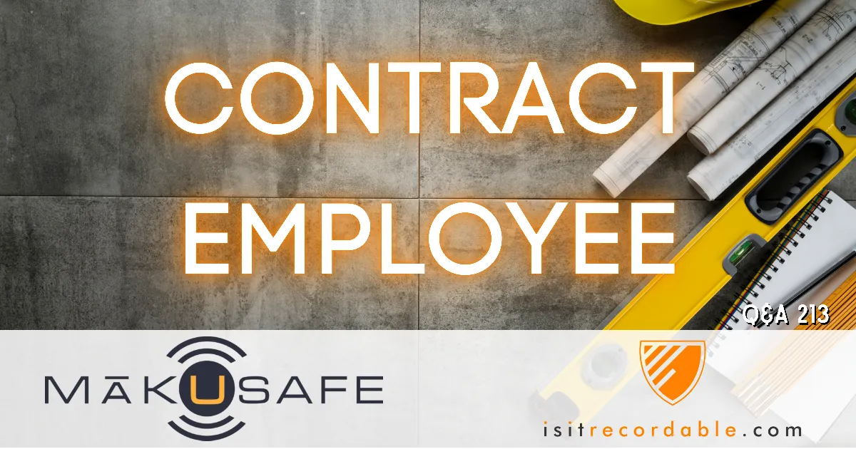 Illustration for the scenario: Contract Employee