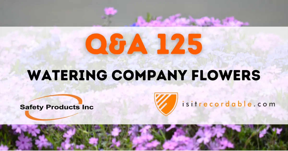 Illustration for the scenario: Watering Company Flowers